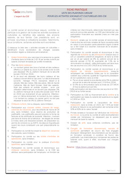 plafonds URSSAF 2024 CSE